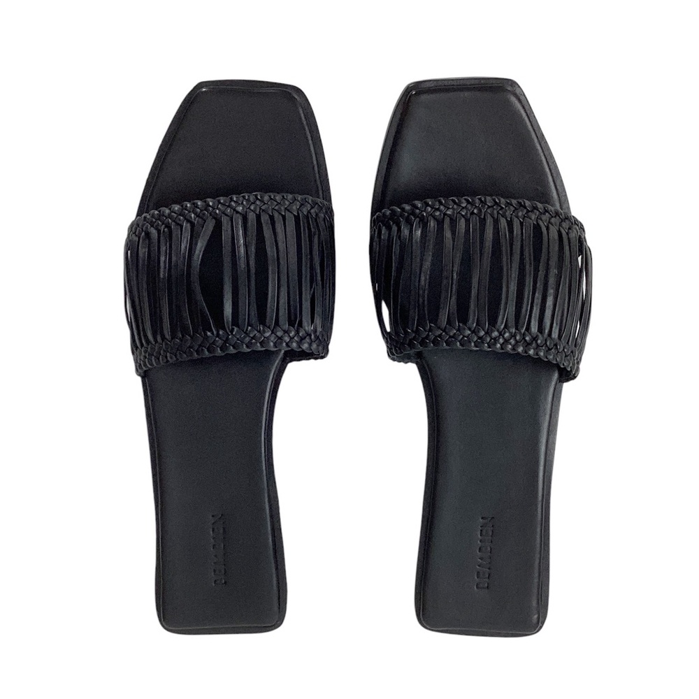 Women’s Braided Black Slide Sandals
